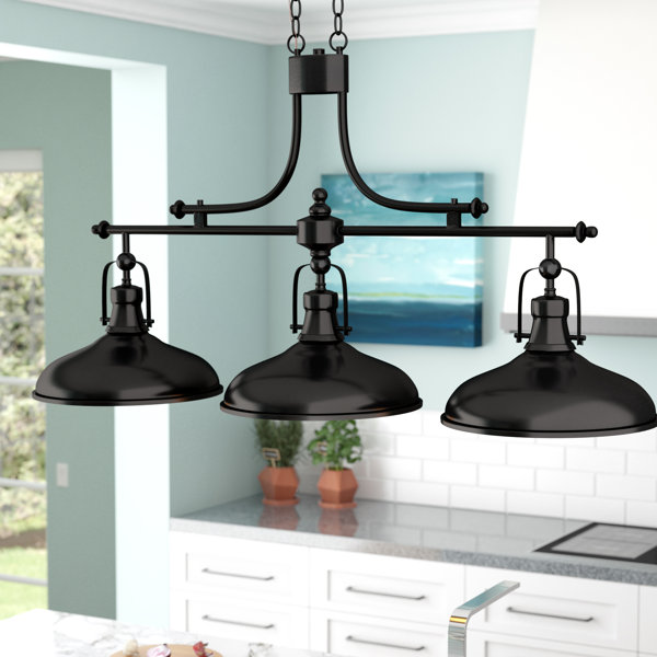 Beachcrest Home Martinique 3 Light Kitchen Island Dome Pendant